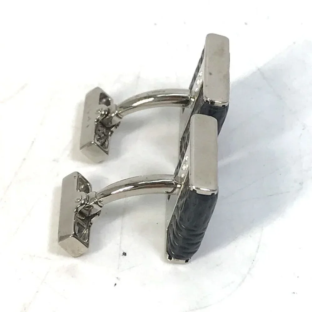 LOUIS VUITTON Damier Graphite Buton de Manchette Soho Cufflinks cuffs